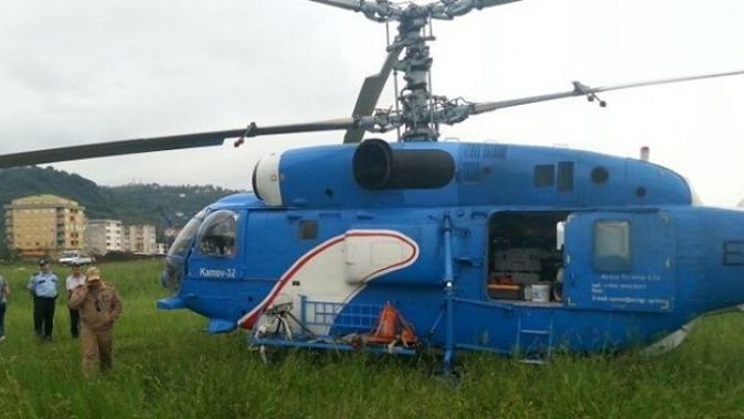 Askeri helikopter Çorum&#039;da zorunlu iniş yaptı