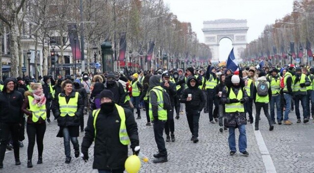 Fransa&#039;da sarı yeleklilerin gösterisi yasaklandı