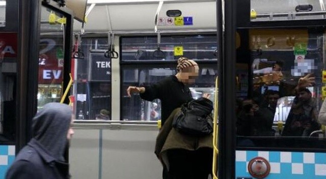 Şişli&#039;de halk otobüsünde hırsız alarmı