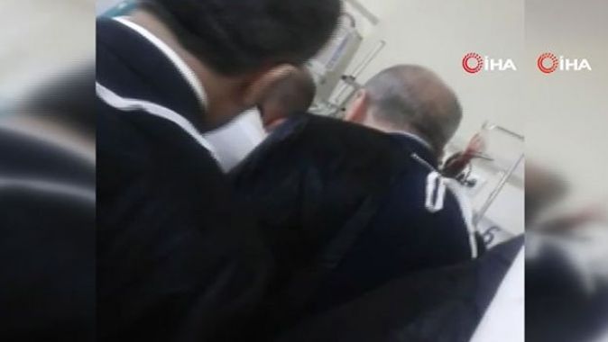 Cumhurbaşkanı Erdoğan&#039;ın hastane ziyareti kamerada