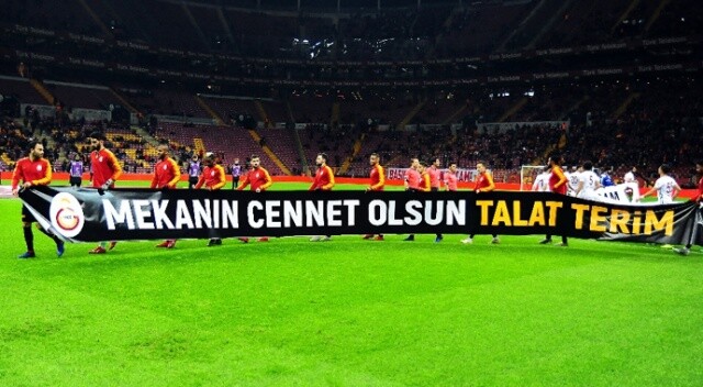 Galatasaray ve Hatayspor’dan Talat Terim için pankart