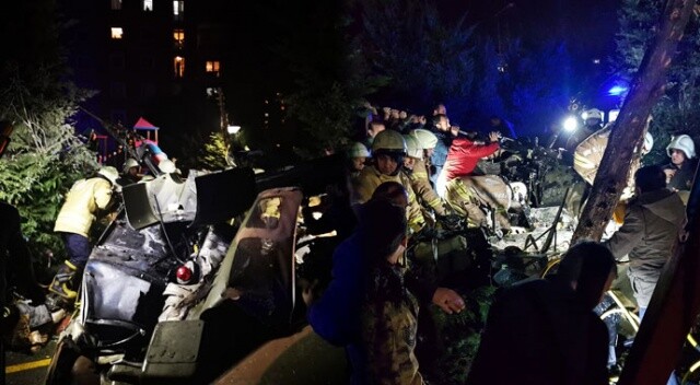 İstanbul&#039;da askeri helikopter düştü: 4 askerimiz şehit