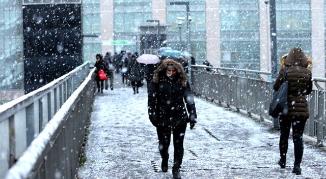 İstanbul&#039;da hafta sonu karla karışık yağmur bekleniyor