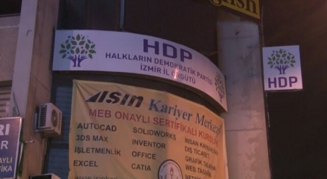 İzmir HDP İl Başkanlığında çıkan yangın paniğe neden oldu