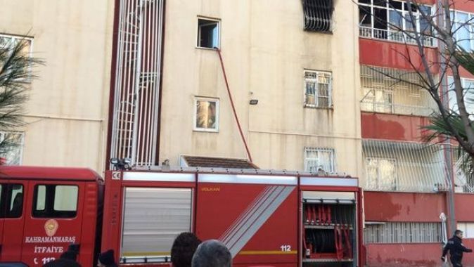 Kahramanmaraş’ta yangında dumandan etkilenen 5 kişi hastaneye kaldırıldı
