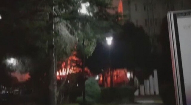 Marmara Üniversitesinde korkutan yangın