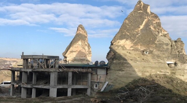 Nevşehir Valisi: Peribacalarının yakınına yapılmış 15 yapı bugün yıkılacak