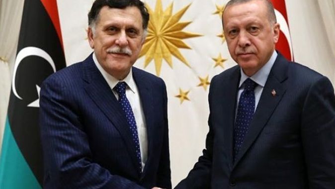 Cumhurbaşkanı Erdoğan, Al Sarraj&#039;ı kabul etti