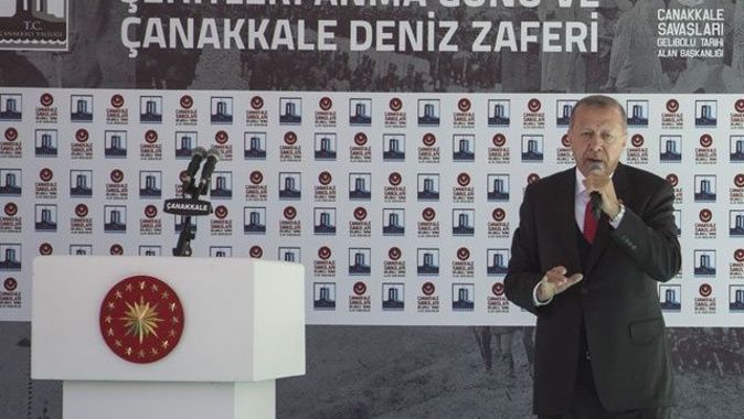 Cumhurbaşkanı Erdoğan: Mesajınızı aldık, biz buradayız Çanakkale&#039;deyiz