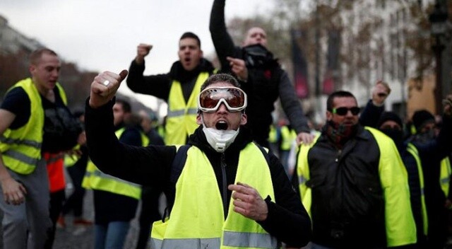 Sarı Yeleklilere Champs-Elysees’de protesto yasağı