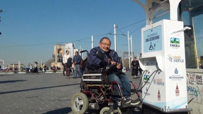 Taksim’de engelliler yine mağdur, üçüncü kez çaldılar