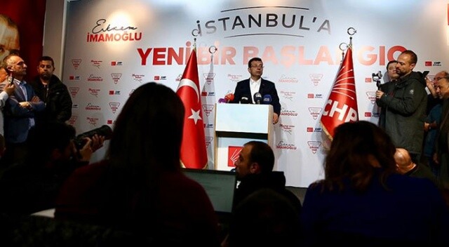 CHP İstanbul Büyükşehir Belediye Başkan Adayı İmamoğlu: İstanbul’a hizmete başlamak istiyoruz