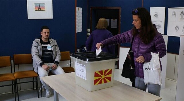 Kuzey Makedonya cumhurbaşkanlığı seçimi için sandık başında