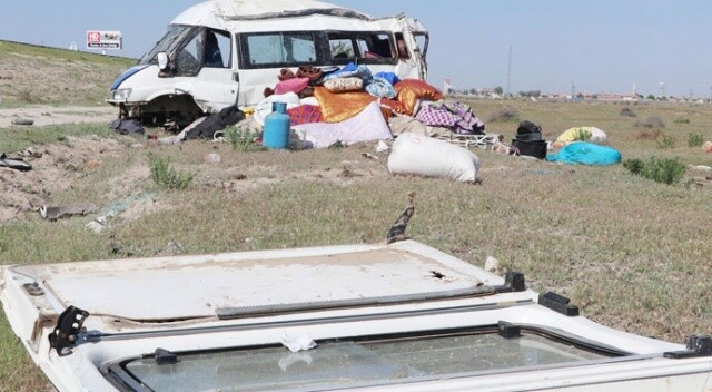 Aksaray’da tarım işçilerini taşıyan minibüs devrildi: 13 yaralı