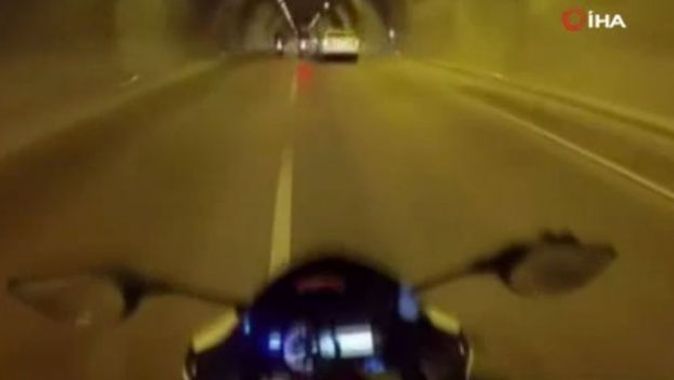 Dolmabahçe Tüneli’nde tek teker kazası