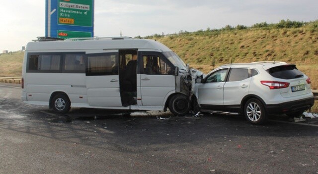 Gaziantep&#039;te zincirleme kaza: 11 yaralı