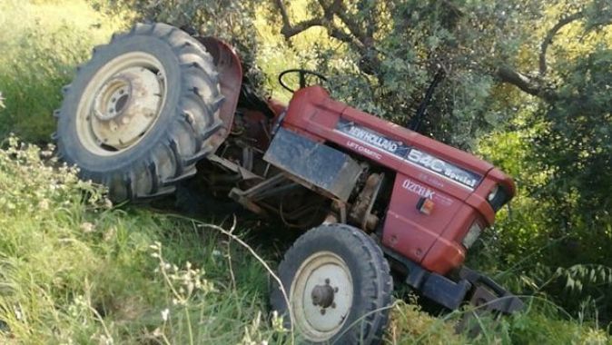 İzmir&#039;de traktör kazası