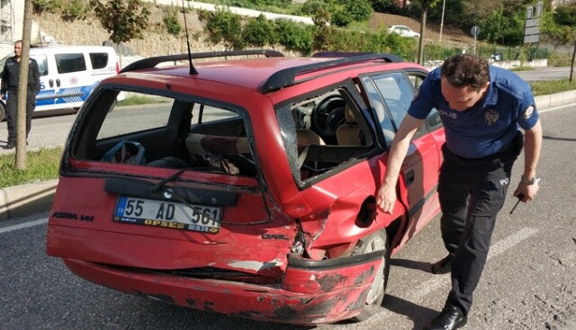 Samsun&#039;da trafik kazası: 2 yaralı