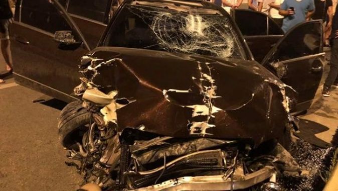 Alanya’da kazada ölümden dönen sürücü, otomobili bırakıp kaçtı