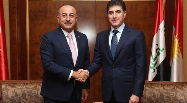 Bakan Çavuşoğlu, IKBY Başkanı Barzani ile görüştü