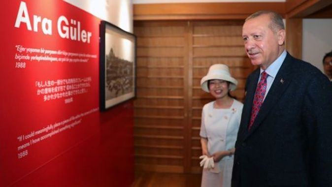 Cumhurbaşkanı Erdoğan, Japonya&#039;da Ara Güler Sergisi&#039;ni açtı