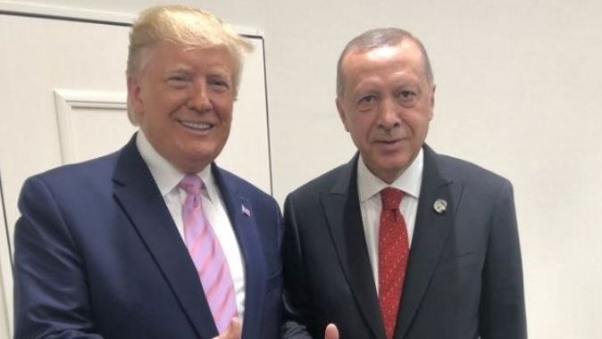 Erdoğan ve Trump&#039;tan G20&#039;de samimi poz