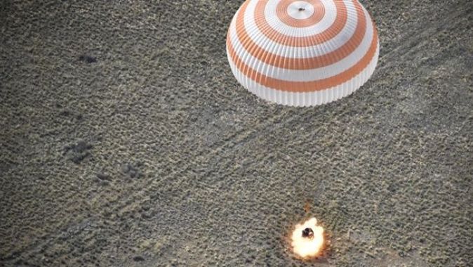 Soyuz MS 11 Dünya&#039;ya döndü