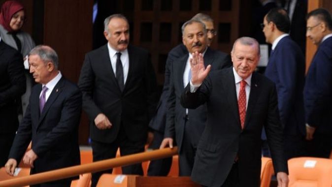 Cumhurbaşkanı Erdoğan, TBBM&#039;de düzenlenen özel oturuma katıldı