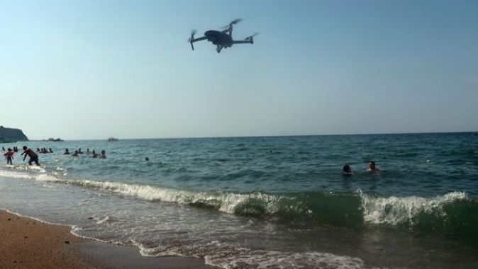 Deniz ve plajlarda drone ile denetim başladı