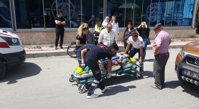 Kamyonetin çarptığı bisikletli kız çocuk yaralandı