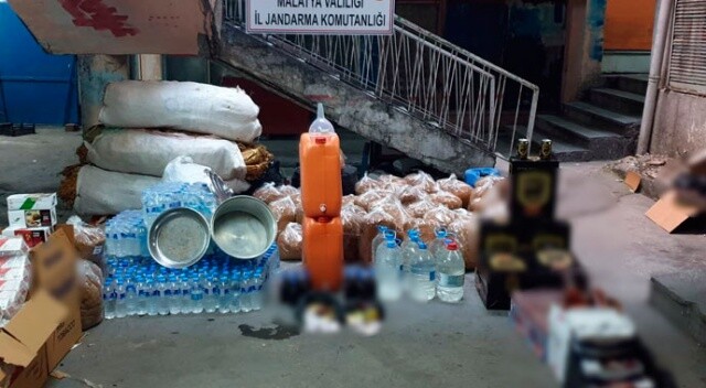 Malatya’da bin 50 litre kaçak içki ele geçirildi