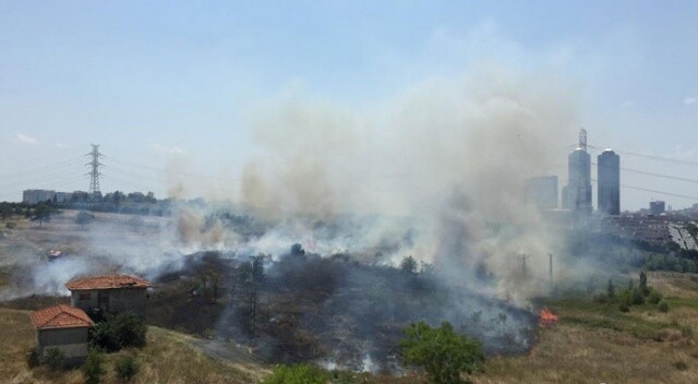 Metris Cezaevi&#039;nin yanında korkutan yangın