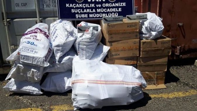 Van’da 7 bin 350 paket kaçak sigara ele geçirildi