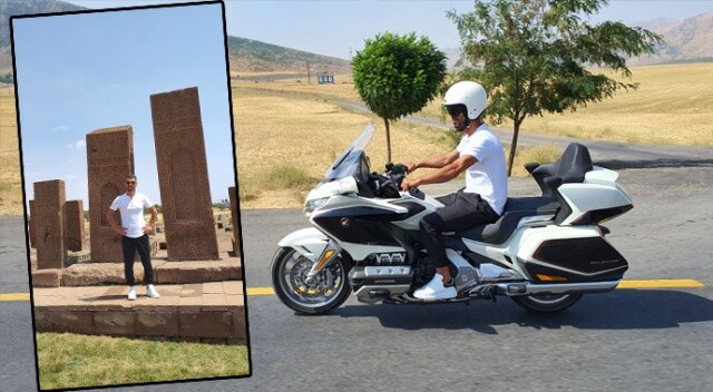 Motosikletiyle Türkiye turu için gaza bastı