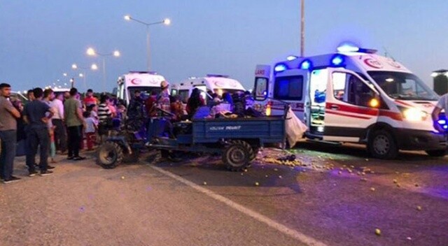 Siirt&#039;te işçileri taşıyan tarım aracı devrildi: 13 yaralı
