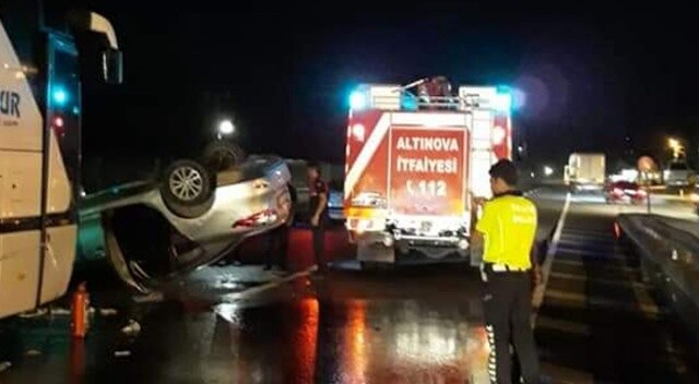 Yalova&#039;da trafik kazası: 1 ölü, 1 yaralı