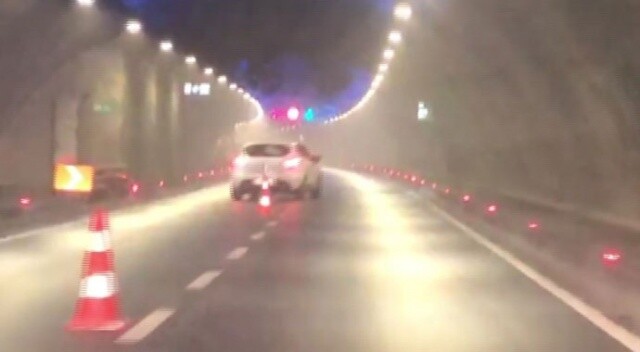 Avrasya Tüneli&#039;nde dubalara makas atan maganda yakalandı
