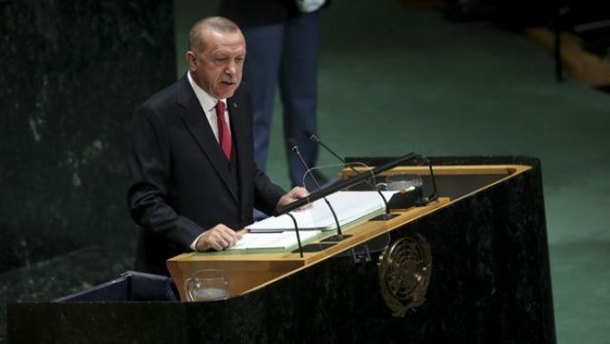 Cumhurbaşkanı Erdoğan BM Genel Kurulu&#039;nda konuştu