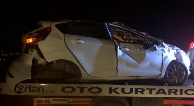 Elazığ&#039;da otomobil takla attı: 1 ölü, 1 yaralı