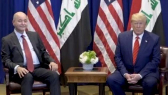 Irak Cumhurbaşkanı Salih, Trump’la görüştü