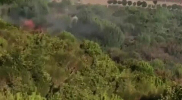 İşte Aydos Ormanı&#039;nda yangının çıkış anı