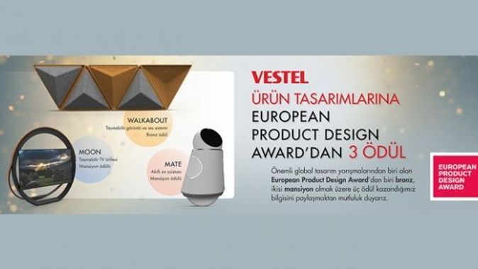 Vestel, global tasarım yarışması EPDA’dan 3 ödülle döndü