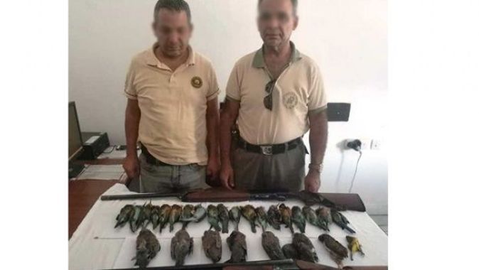 Yasak kuş avına 14 bin lira para cezası