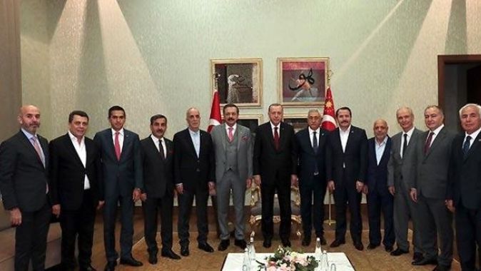 Cumhurbaşkanı Erdoğan&#039;ın kabulü