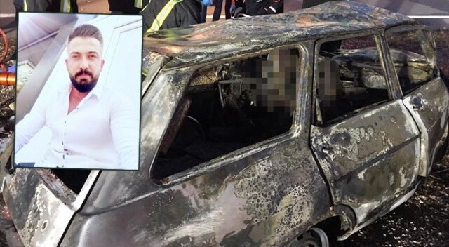 Düğün fotoğrafçısı kaza yaptığı otomobilde feci şekilde yanarak öldü