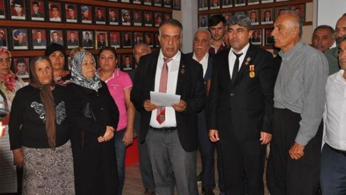 Şehit aileleri ve gazilerden Barış Pınarı Harekatı&#039;na destek