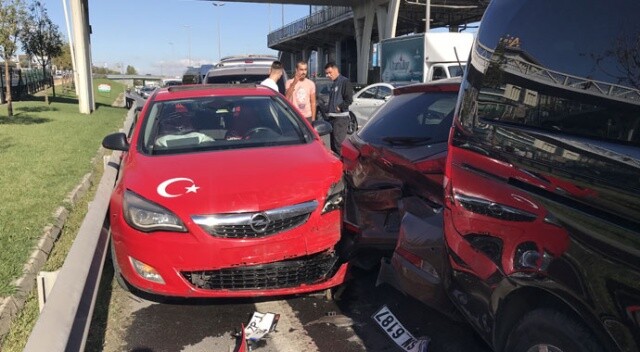 Zeytinburnu&#039;nda zincirleme kaza: 1 yaralı