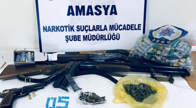 Amasya’da uyuşturucu operasyonu: 9 gözaltı