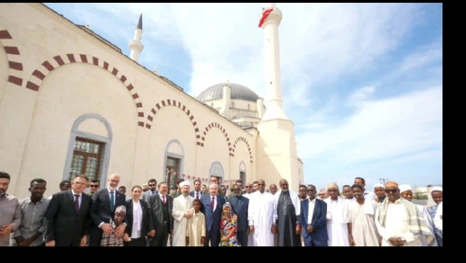 Cibuti’nin en büyük  camii Türkiye’den...