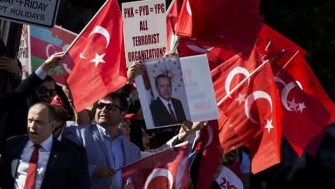 Cumhurbaşkanı Erdoğan Washington&#039;da coşkuyla karşılandı